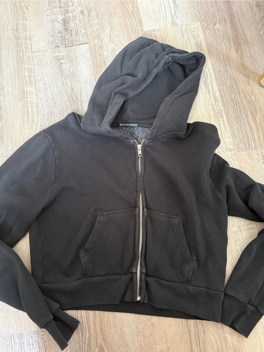 Brandy Melville cropped zip up